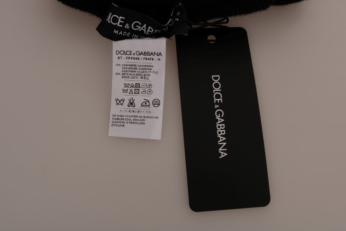 Чорапогащи от кашмир и коприна Dolce & Gabbana с черни еластични елементи