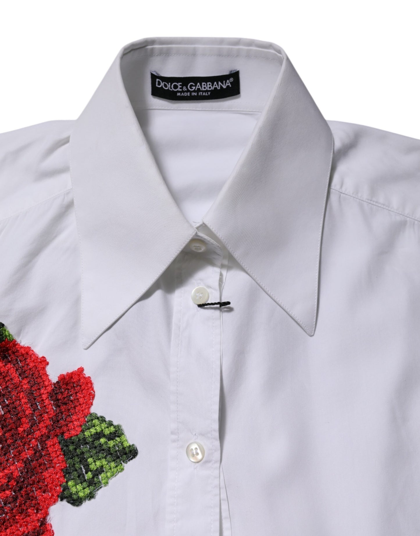 Риза с бродерия от бяла роза Dolce & Gabbana