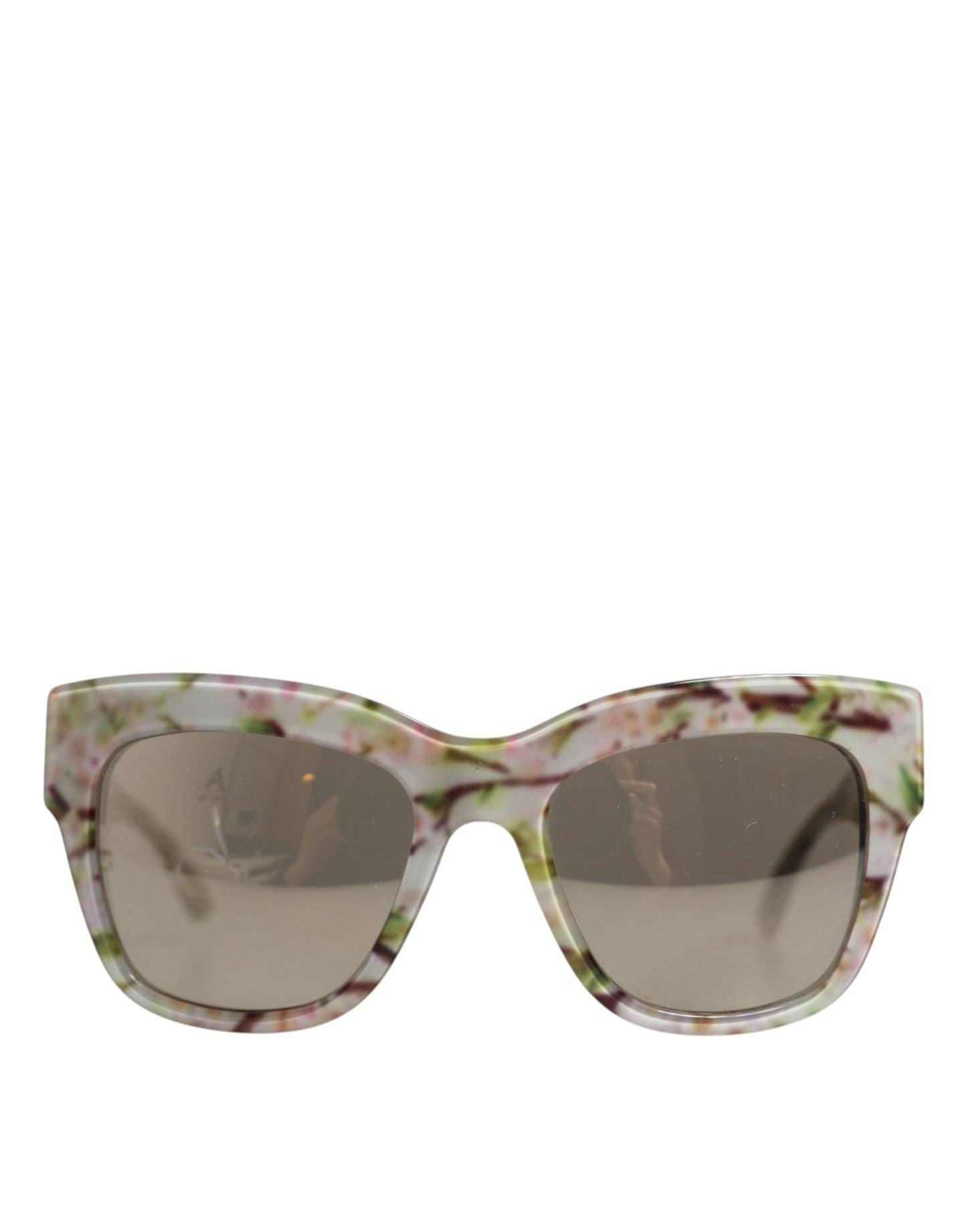 Слънчеви очила Dolce & Gabbana White DG4231F Floral Acetate Rectangle