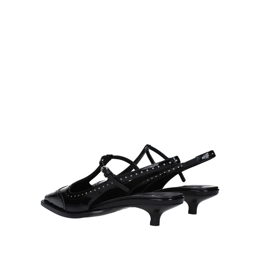 Кожени обувки с каишка презрамка Miu Miu