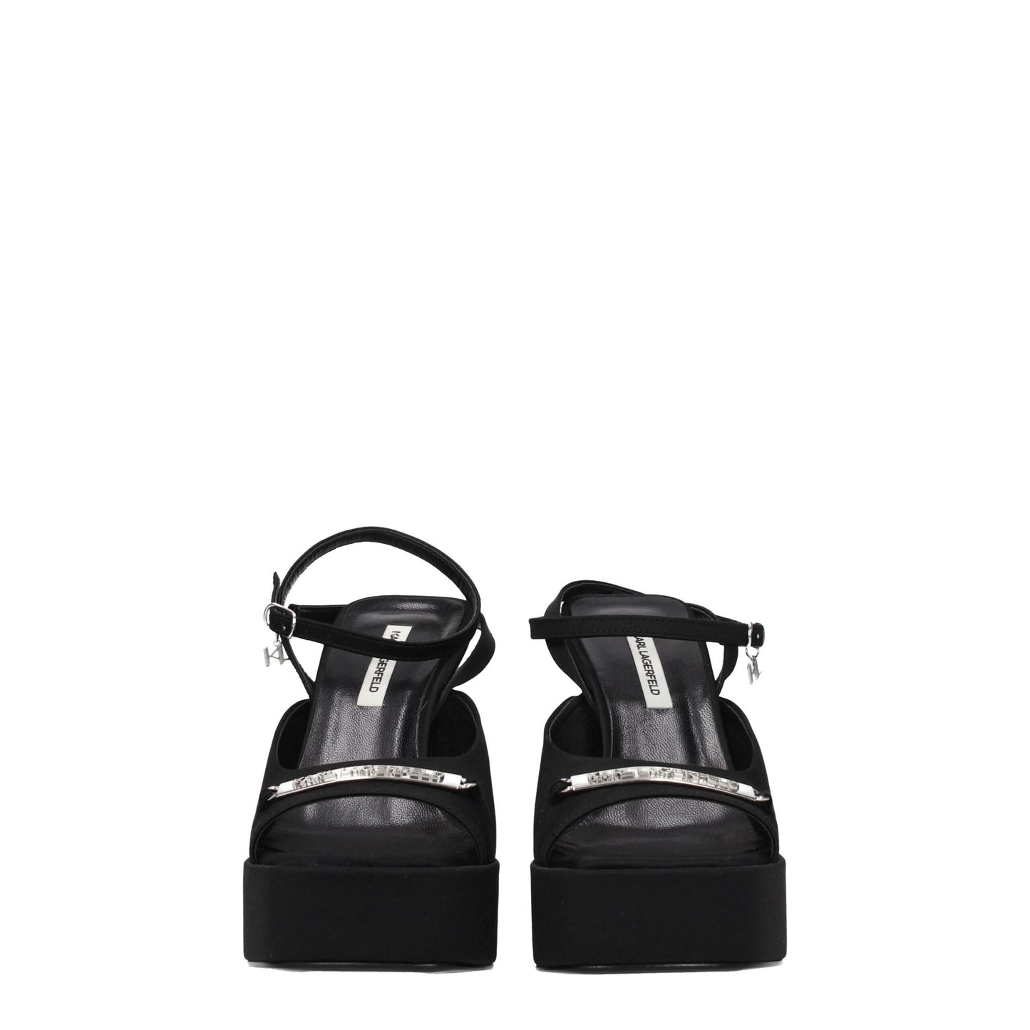 Черни платнени платформи от Karl Lagerfeld