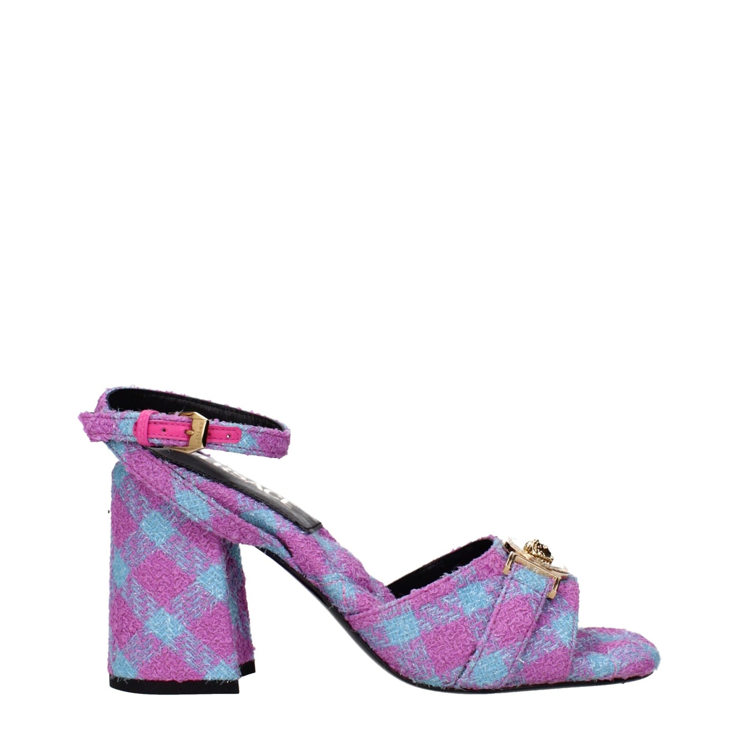Розови платнени боти Versace