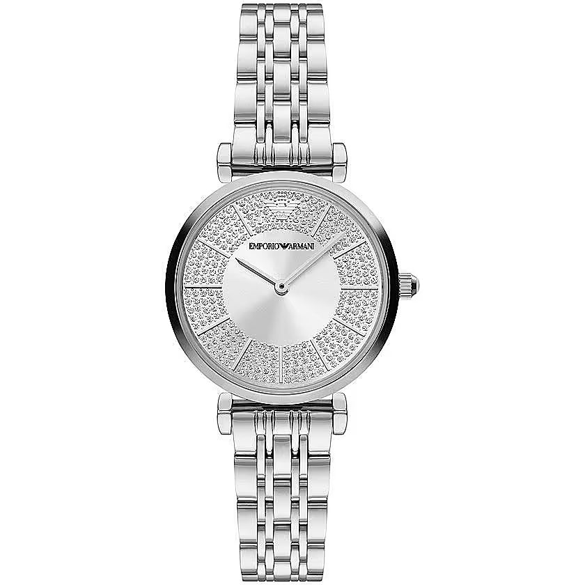 Елегантен дамски часовник Emporio Armani в сребрист цвят