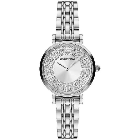 Елегантен дамски часовник Emporio Armani в сребрист цвят