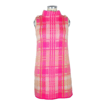 Elisabetta Franchi Fuchsia Marabou Women Dress