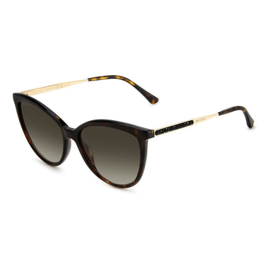 Слънчеви очила Jimmy Choo Brown Metal