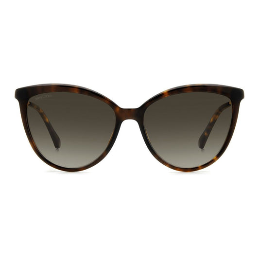 Слънчеви очила Jimmy Choo Brown Metal