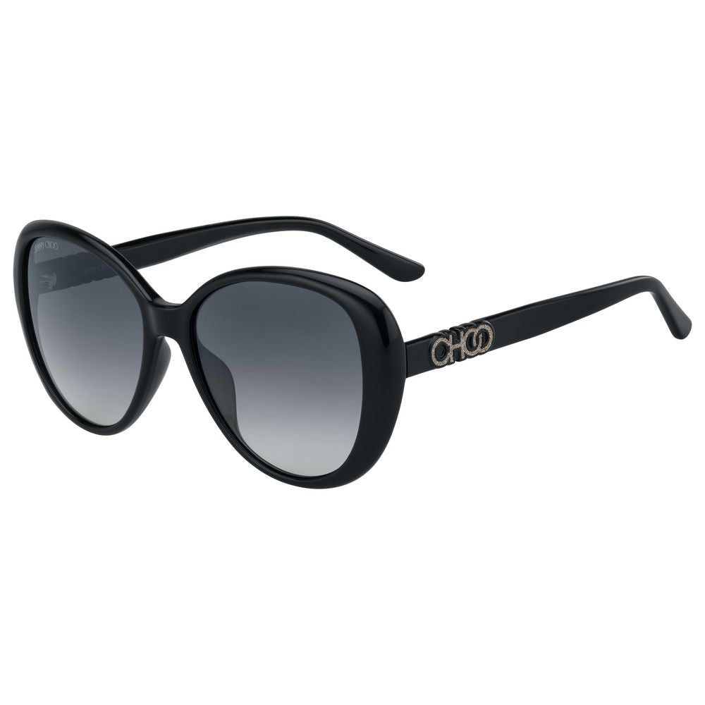 Черни инжектирани слънчеви очила Jimmy Choo