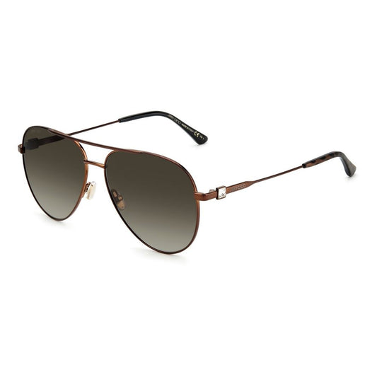 Слънчеви очила Jimmy Choo Brown Metal