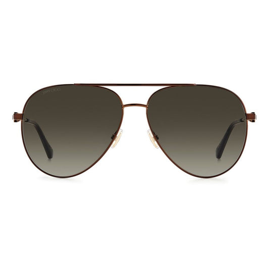 Слънчеви очила Jimmy Choo Brown Metal