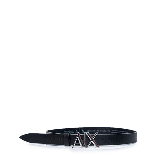 Черен кожен колан Armani Exchange