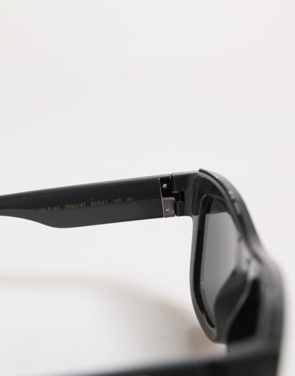 Dolce & Gabbana Black Square DG Crossed DG6140 Eyewear Shades Sunglasses