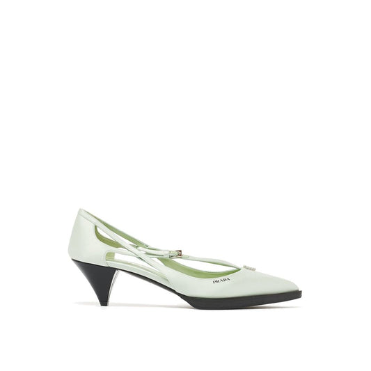 Сатенени обувки с изрез Prada