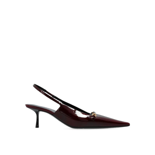 Кожени обувки с каишка през рамо Saint Laurent 'Carine'