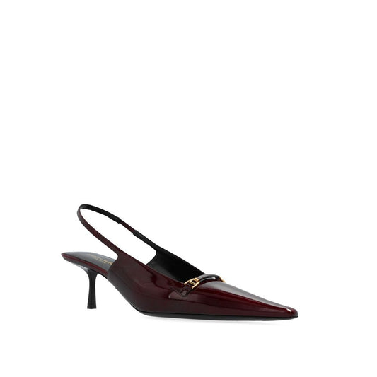 Кожени обувки с каишка през рамо Saint Laurent 'Carine'
