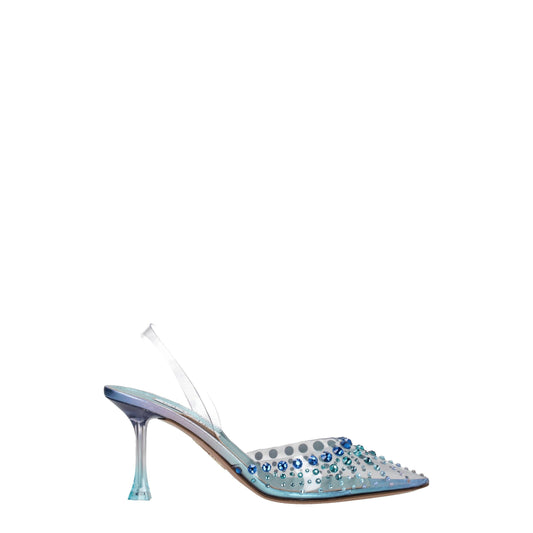 Прозрачни PVC сандали с висок ток Aquazzura