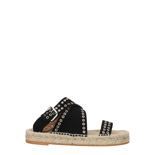 Черни кожени плоски сандали Isabel Marant