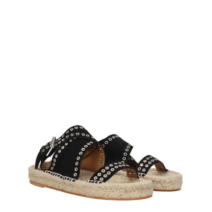 Черни кожени плоски сандали Isabel Marant