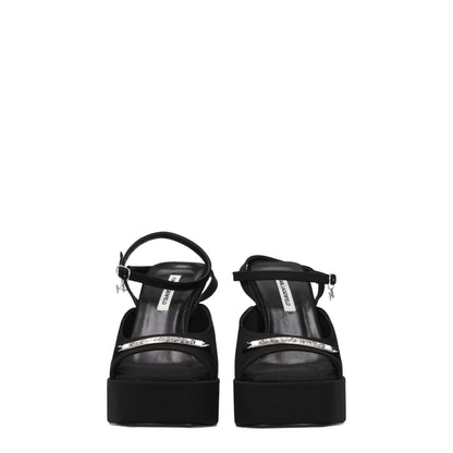 Черни платнени платформи от Karl Lagerfeld