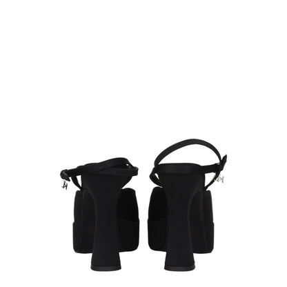 Черни платнени платформи от Karl Lagerfeld