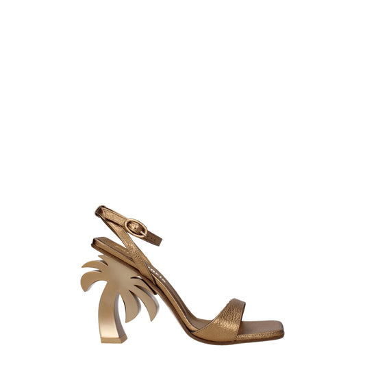 Кожени боти Palm Angels Gold