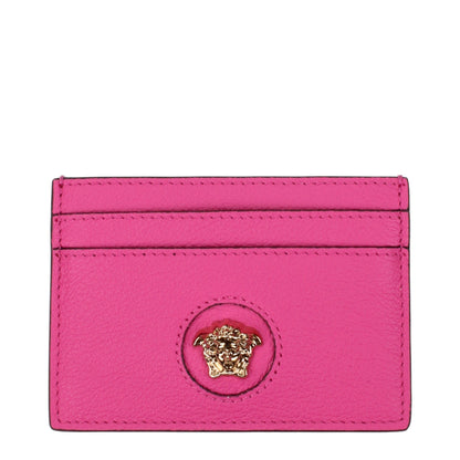 Кожени картодържатели Versace в розово