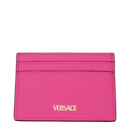 Кожени картодържатели Versace в розово