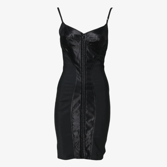 Dolce & Gabbana Black Spaghetti Strap Bodycon Sheath Dress