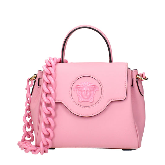 Versace Pink Leather Handbags