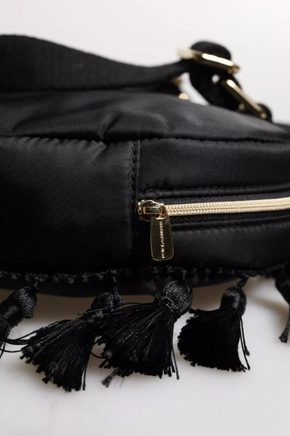 Dolce & Gabbana Black Heart L'Amore Patch Embellished Kids Backpack